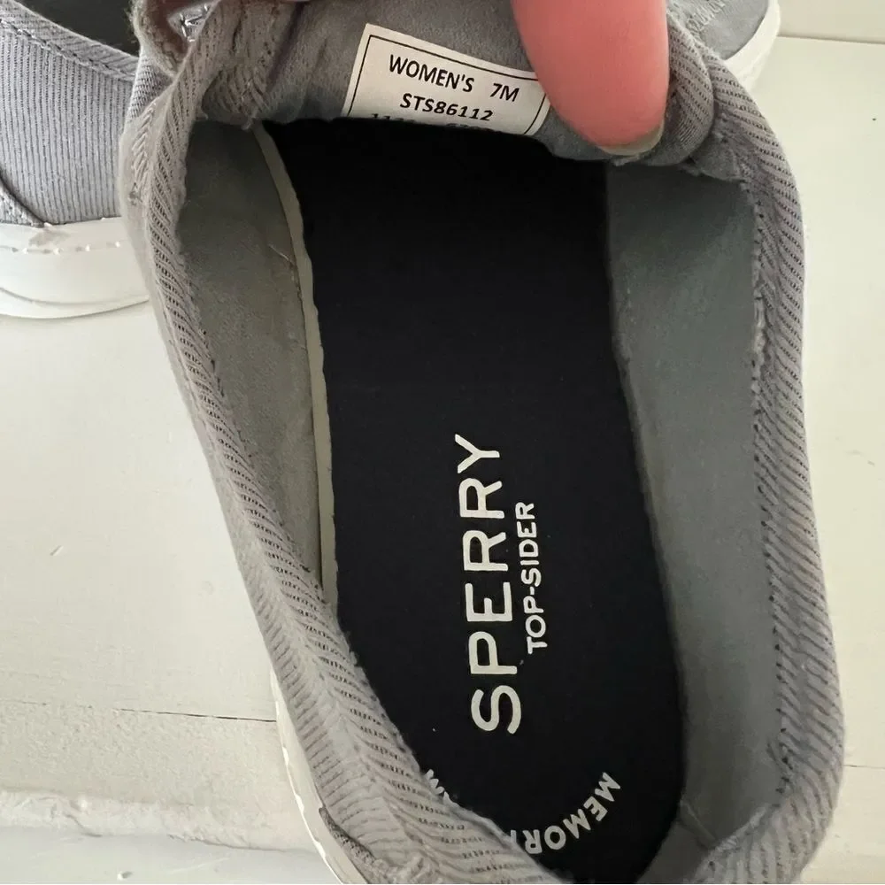 Sperry Shorefront Gray Shoes Size 7 Top Sider sneakers